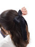 Фото #1 товара Reclaimed Vintage hair bow with frills in black