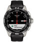 ფოტო #9 პროდუქტის Men's Swiss T-Touch Connect Solar Black Rubber Strap Smart Watch 48mm