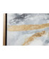 by Cosmopolitan Gold Contemporary Abstract Canvas Wall Art, 30" x 40"