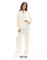 Фото #2 товара Vero Moda Petite textured jersey trouser co-ord in cream