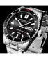 ფოტო #2 პროდუქტის Men's Aquadiver Silver-tone Stainless Steel , Black Dial , 51mm Round Watch