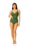 Фото #2 товара Anne Cole Women's Underwire Tri Tankini Top, Moss Green 32DD/34D 306492