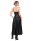 Фото #2 товара Women's Faux-Leather Drop-Waist Maxi Dress