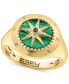 Фото #1 товара EFFY® Malachite & Diamond (1/20 ct. t.w.) North Star Ring in 14k Gold