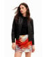 ფოტო #1 პროდუქტის Women's Slim biker jacket