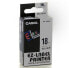 Фото #4 товара Casio XR-18SR1 - Black on silver - Black - 1.8 cm - 8 m - Box