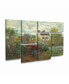 Claude Monet The Artist's Garden at Argenteuil Multi Panel Art Set 6 Piece - 49" x 19"