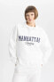 Фото #1 товара Толстовка defacto Relax Fit Polo Yaka Sweatshirt B1847ax23au