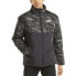 Фото #1 товара Puma Essentials+ Padded Full Zip Jacket Mens Black Casual Athletic Outerwear 587