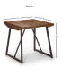 Фото #5 товара Steve Silver Walden 23" Solid Mango and Iron Parquet End Table