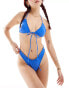 Фото #2 товара Motel veroly ruffle hipster bikini bottom in royal blue