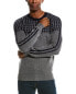 Фото #1 товара Kier + J Houndstooth Wool & Cashmere-Blend Sweater Men's Navy M