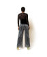 Фото #2 товара Women's Wide-Leg Rainbow Shimmer Pleated Tuxedo Pants