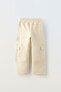 Фото #2 товара Детские плюшевые брюки с прямыми штанинами и карманами ZARA