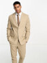 Фото #1 товара Only & Sons slim fit linen mix suit jacket in beige