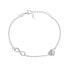 Фото #1 товара Stylish silver bracelet with decorations BRC33W