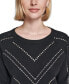 ფოტო #4 პროდუქტის Women's Embellished Sweater