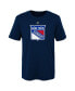 Фото #1 товара Big Boys and Girls Navy New York Rangers Primary Logo T-Shirt