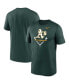 Фото #2 товара Men's Green Oakland Athletics Big and Tall Icon Legend Performance T-shirt