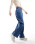 & Other Stories Gio mid waist wide leg jeans mid blue wash