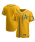 Фото #1 товара Men's Gold Oakland Athletics Authentic Official Team Jersey