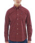 Фото #1 товара Men's Emmerson Tailored-Fit Highland Check Button-Down Oxford Shirt