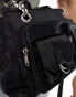 Фото #2 товара ASOS DESIGN cross body bag with cargo pockets in black