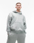 Topman premium heavyweight oversized hoodie in sage