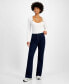 Фото #1 товара Juniors' High-Rise Zip-Front Flare-Leg Jeans