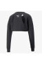 Forever Luxe Cloudspun Crop Kadın Siyah Sweatshirt