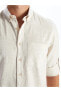 Фото #4 товара LCWAIKIKI Classic Regular Fit Uzun Kollu Keten Karışımlı Erkek Gömlek