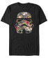 Фото #1 товара Men's Star Wars Tropical Stormtrooper Floral Print Short Sleeve T-shirt