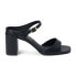 Фото #1 товара COCONUTS by Matisse Donnie Block Heels Ankle Strap Womens Black Dress Sandals D