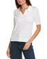 Фото #1 товара Minnie Rose Frayed Polo Cashmere-Blend Sweater Women's