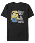 Фото #1 товара Minions Men's Stuart No One Cares Short Sleeve T-Shirt