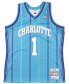 Фото #1 товара Men's Baron Davis Charlotte Hornets Hardwood Classic Swingman Jersey