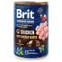 BRIT Premium by Nature Chicken with hearts 400g wet food for dog