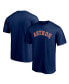 Фото #4 товара Men's Navy Houston Astros Official Wordmark T-shirt