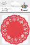 Фото #1 товара Бумажные салфетки Titanum круглые 11,5 см красные 35 шт.