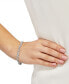 ფოტო #2 პროდუქტის Diamond Heart Link Bracelet (1/10 ct. t.w.) Available in Sterling Silver or 18k Gold-plated Sterling Silver