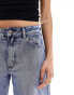 Lioness low rise denim jorts in blue wash