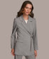 Фото #1 товара Пиджак с приталенным поясом в полоску для женщин DKNY Donna Karan