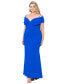 ფოტო #3 პროდუქტის Plus Size Off-The-Shoulder Scuba Corset Sheath Dress