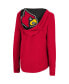 Фото #2 товара Women's Red Louisville Cardinals Catalina Hoodie Long Sleeve T-Shirt