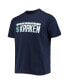 Фото #3 товара Men's Navy Seattle Kraken Richmond Wordmark T-shirt