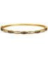 Фото #1 товара Nude Diamond & Chocolate Diamond Scalloped Bangle Bracelet (7/8 ct. t.w.) in 14k Gold