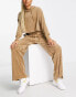 Фото #4 товара Nike velour cord wide leg joggers in driftwood beige