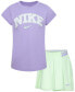 Little Girls 2-Pc. Prep In Your Step Skort & Top Set