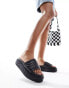 Фото #2 товара Public Desire Mylo flatform slider in black