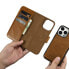 Фото #11 товара Чехол для смартфона ICARER iPhone 14 Pro Anti-RFID оловянно-восковой кошелек светло-коричневый